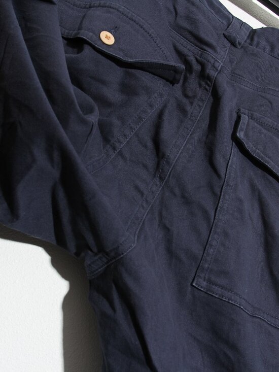 Finisterre Koerner Organic Cotton Trouser Pant Navy Blue Slim Size W32 x L32 - Picture 11 of 16